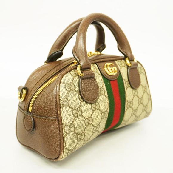 GUCCI Handbag Ophidia 724606 Leather Brown Gold Hardware Women's - Picture 2 of 10